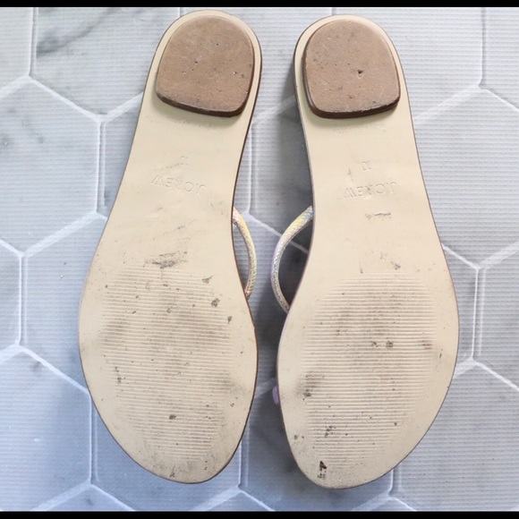J. Crew Isla iridescent crosshatch slides 10 - Picture 4 of 4
